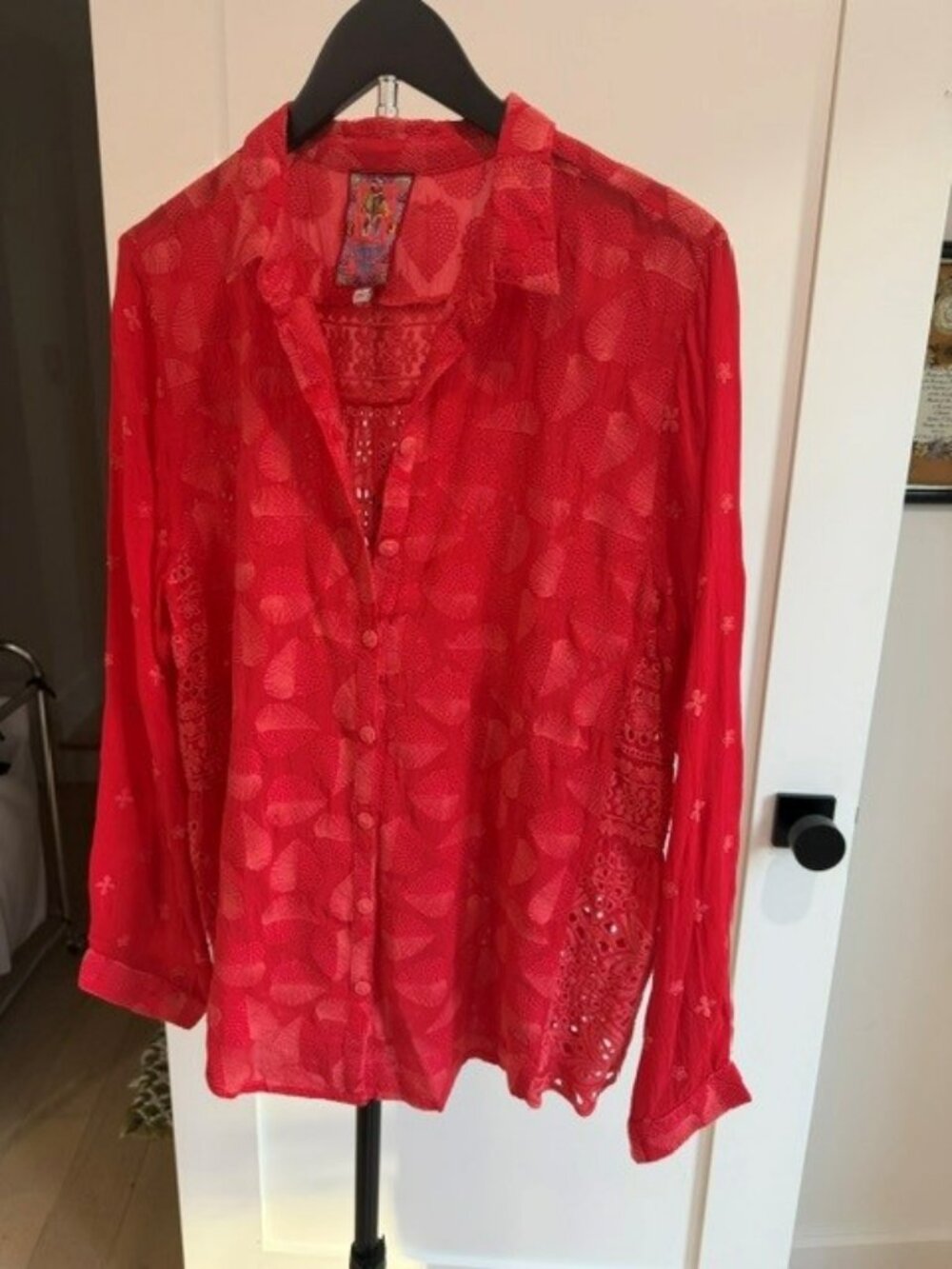Johnny Was Pine Desi Blouse in Large
